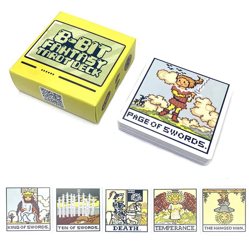 8 Bit Fantasy Tarot Deck Card  - Tarot Deck With Guidebook 评论和价格