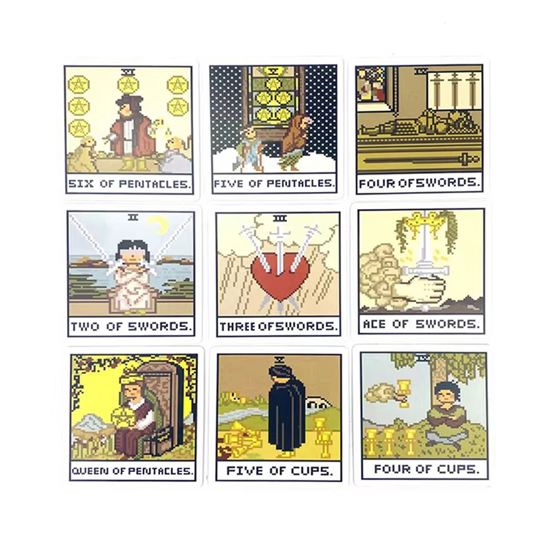8 Bit Fantasy Tarot Deck Card  - Tarot Deck With Guidebook 评论和价格