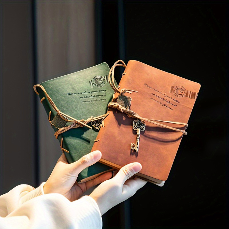 antique notebook with strap an - Vintage Leather Journal Notebook 评论和价格