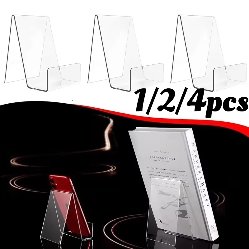 1/2/4Pcs Clear Acrylic Book Di - Clear Acrylic Book Stand Holder 评论和价格