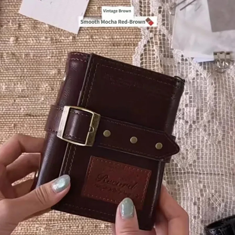 M5 Tri-Fold Leather Vintage Jo - Vintage Leather Journal Notebook 评论和价格