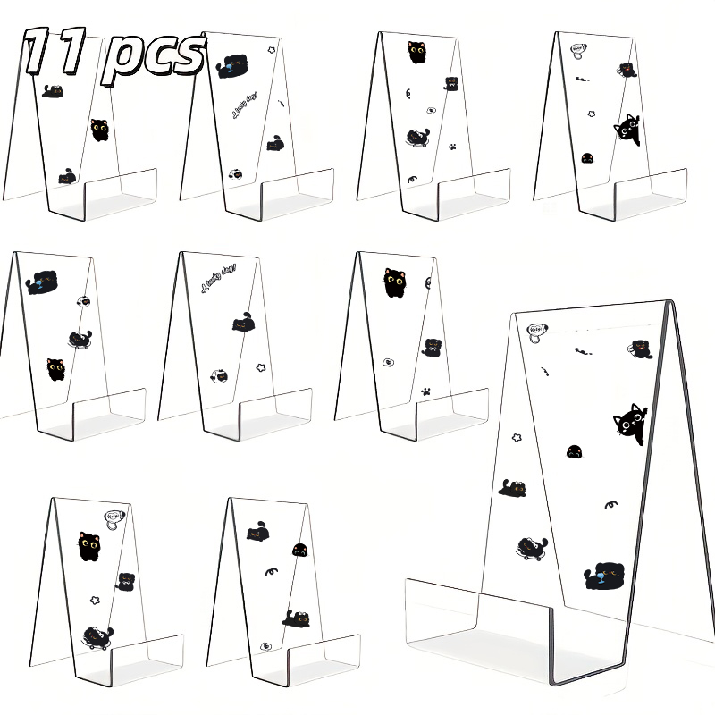 11pcs Acrylic Book Display Sta - Clear Acrylic Book Stand Holder 评论和价格