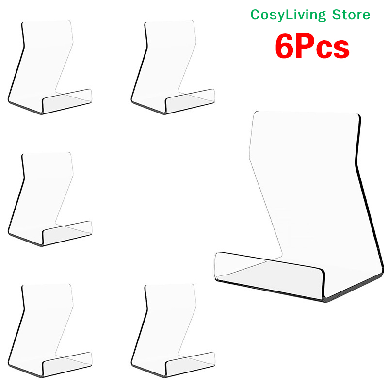 1/2/6Pcs Transparent Desktop A - Clear Acrylic Book Stand Holder 评论和价格